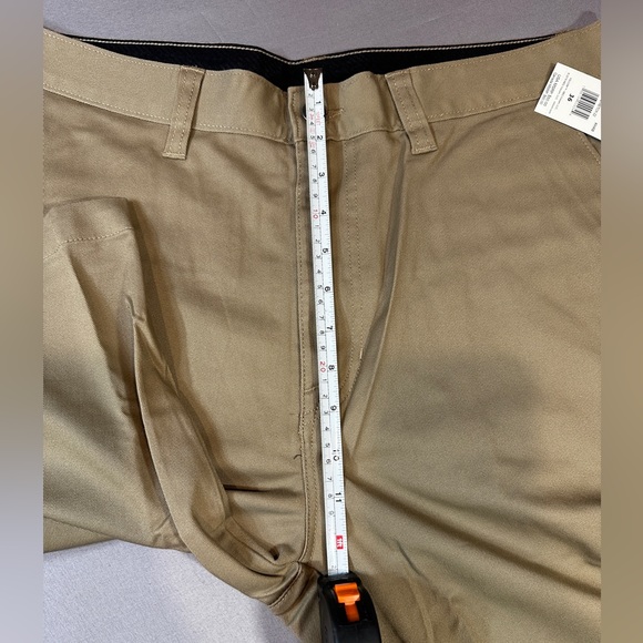 Volcom Men’s Vmonty Flat Front Stretch Chino Shorts SZ 36 Khaki NEW w/tags - Picture 5 of 8